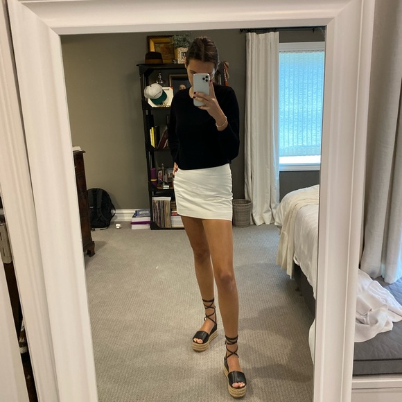 Seniorah Black Leather Wrap-Up Espadrilles - Picture 13 of 16